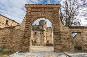 Europe, Italy, Piedmont. The castle of Roddi Europe, Italy, Piedmont. The castle of Roddi