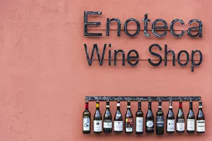 Europe, Italy, Piedmont. a Wine shop in Barolo Europe, Italy, Piedmont. a Wine shop in Barolo