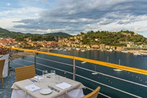 Europe, Italy, Tuscany, Elba Island, view over the port of Porto Azzurro from the Hotel Europe, Italy, Tuscany, Elba Island, view over the port of Porto Azzurro from the Hotel