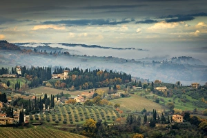 Europe, Italy, Tuscany. View from San Gimignano Europe, Italy, Tuscany. View from San Gimignano