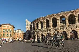 europe, Italy, Veneto. Verona, the arena