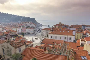 Europe, Slovenia. View on Piran, Primorska, Slovenian Istria Europe, Slovenia. View on Piran, Primorska, Slovenian Istria