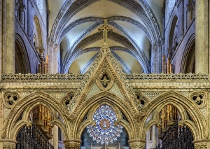 UK Landmarks Prints: Europe, United Kingdom, England, County Durham, Durham, Durham Cathedral