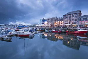 Evening at The Barbican, Plymouth, Devon. Summer (June) Evening at The Barbican, Plymouth, Devon. Summer (June)
