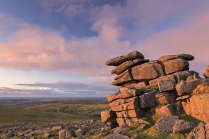 Evening Sunlight Print, Great Staple Tor, Dartmoor National Park