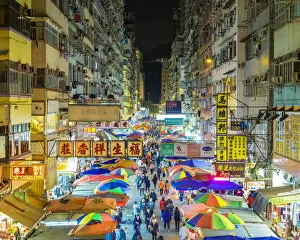 Images Dated 4th December 2014: Fa Yuen street market at night, Mong Kok, Kowloon, Hong Kong, China