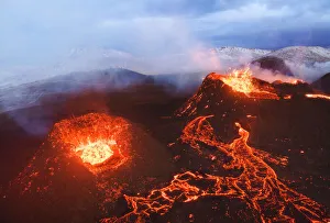 Fagradalsfjall volcano eruption. Geldingaldalir, Reykjanes Peninsula, Iceland Fagradalsfjall volcano eruption. Geldingaldalir, Reykjanes Peninsula, Iceland