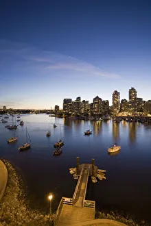 False Creek and Vancouver Skyline, British Columbia, Canada False Creek and Vancouver Skyline, British Columbia, Canada