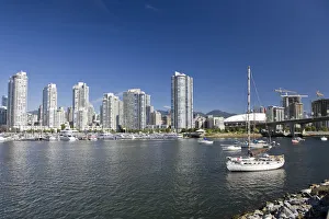 False Creek and Vancouver Skyline, Vancouver, British Columbia, Canada False Creek and Vancouver Skyline, Vancouver, British Columbia, Canada
