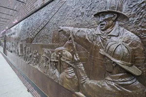 FDNY memorial wall, Lower Manhattan, New York City, New York, USA FDNY memorial wall, Lower Manhattan, New York City, New York, USA
