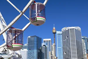 Ferris wheel in Darling Harbour, Sydney, New South Wales, Australia Ferris wheel in Darling Harbour, Sydney, New South Wales, Australia