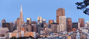 Financial district skyline, San Francisco, California, USA Financial district skyline, San Francisco, California, USA