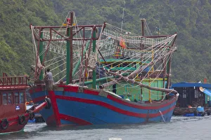 Fishing boat, Cat Ba Island, Halong Bay, Vietnam Fishing boat, Cat Ba Island, Halong Bay, Vietnam