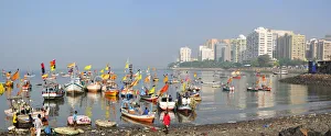 A fishing harbour in Mumbai (Bombay), India A fishing harbour in Mumbai (Bombay), India