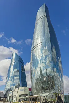 Flame Towers skyscrapers, 2013, Baku, Azerbaijan Flame Towers skyscrapers, 2013, Baku, Azerbaijan