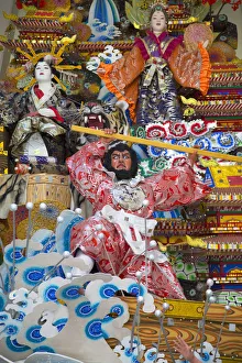 Float of Hakata Gion Yamakasa festival at Kushida Shrine, Fukuoka, Kyushu, Japan Float of Hakata Gion Yamakasa festival at Kushida Shrine, Fukuoka, Kyushu, Japan