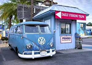 Florida, Tarpon Springs, Pinellas County, Greek Community, Classic Split Window Volkswagen Florida, Tarpon Springs, Pinellas County, Greek Community, Classic Split Window Volkswagen