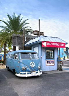 Florida, Tarpon Springs, Pinellas County, Greek Community, Classic Split Window Volkswagen Florida, Tarpon Springs, Pinellas County, Greek Community, Classic Split Window Volkswagen