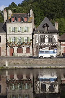 Dinan Port and River Rance Print, Brittany France