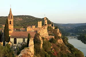 Images Dated 22nd August 2018: France, Gard, Ardeche: Aiguaze listed among the most beautiful villages of France