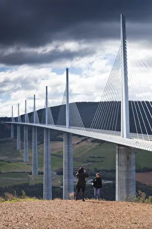 Millau Viaduct Bridge Print, Aveyron Department, France