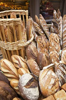 France, Normandy, Honfleur, Bread Shop Display France, Normandy, Honfleur, Bread Shop Display
