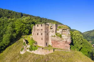 Frankenstein castle at Frankenstein near Weidenthal, Palatinate forest