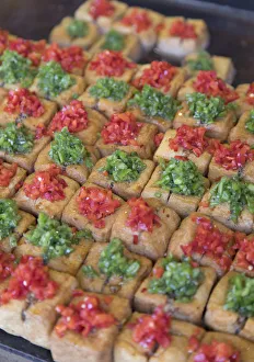 Fried tofu, Lijiang (UNESCO World Heritage Site), Yunnan, China Fried tofu, Lijiang (UNESCO World Heritage Site), Yunnan, China
