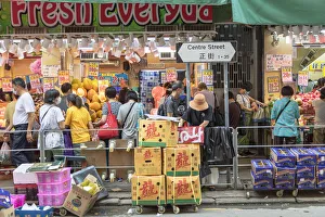 Fruit shop, Sai Ying Pun, Hong Kong Island, Hong Kong Fruit shop, Sai Ying Pun, Hong Kong Island, Hong Kong