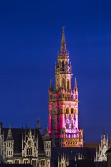 Germany, Bavaria, Munich, town hall tower, dusk Germany, Bavaria, Munich, town hall tower, dusk
