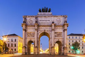 Germany, Bavaria, Munich, Victory Gate Germany, Bavaria, Munich, Victory Gate
