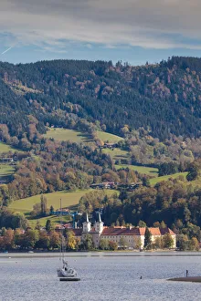 Germany, Bavaria, Tegernsee Lake District, Rottach-Eggern, view of the Tegernsee Lake Germany, Bavaria, Tegernsee Lake District, Rottach-Eggern, view of the Tegernsee Lake