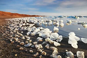 Vatnajokull National Park Gallery: Glacier ice washed ashore - Iceland, Eastern Region, Jokulsarlon - Vatnajokull National Park