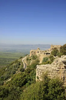 Golan Heights, Nimrod Fortress on the slopes of Mount Hermon, above the Banias spring Golan Heights, Nimrod Fortress on the slopes of Mount Hermon, above the Banias spring