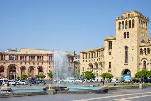 Government House and Armenia Marriott Hotel on Republic Square, Yerevan, Armenia Government House and Armenia Marriott Hotel on Republic Square, Yerevan, Armenia