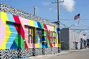Graffiti street art in the Wynwood Art District of Miami, Florida, USA Graffiti street art in the Wynwood Art District of Miami, Florida, USA