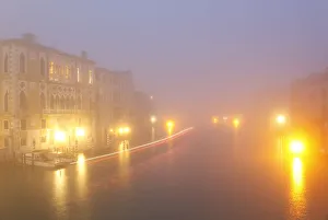 Grand Canal in Morning Fog, Venice, Veneto, Italy Grand Canal in Morning Fog, Venice, Veneto, Italy