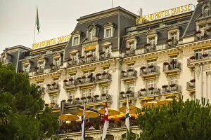 Images Dated 29th July 2014: Grand Hotel Suisse, Montreux, Lake Geneva, Vaud, Switzerland
