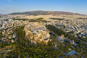 Greece Gallery: Greece, Athens, Aerial view of the Parthenon