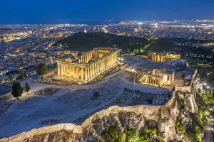 Greece Gallery: Greece, Athens, Aerial view of the Parthenon