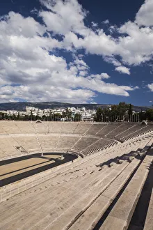 Greece, Athens, the Panathenaic Stadium, home of the first modern Olympic Games in 1896 Greece, Athens, the Panathenaic Stadium, home of the first modern Olympic Games in 1896