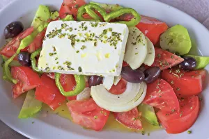 Neil Farrin Gallery: Greek Salad, Crete, Greek Islands, Greece, Europe