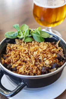 Baltic State Collection: Grey Peas with Smoked Bacon and Fried Onions, Riga, Latvia, Northern Europe