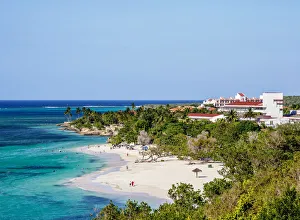 Guardalavaca Beach, elevated view, Holguin Province, Cuba Guardalavaca Beach, elevated view, Holguin Province, Cuba