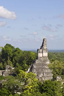 Guatemala, El Peten, Tikal, view from Temple V Guatemala, El Peten, Tikal, view from Temple V