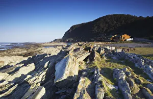 Guest cabins along coastline of Tsitsikamma National Park, Storms River, Eastern Cape Guest cabins along coastline of Tsitsikamma National Park, Storms River, Eastern Cape