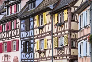 Images Dated 31st December 2014: Half-timbered houses of the old town of Colmar, Alsatian Wine Route, France