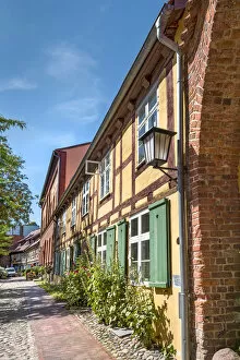 Historic Centres of Stralsund and Wismar Gallery: Half-timered house, Johannis cloister, Stralsund, Mecklenburg-Western Pomerania, Germany