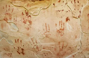 Hand prints, Capitol Reef National Park, Utah, USA Hand prints, Capitol Reef National Park, Utah, USA