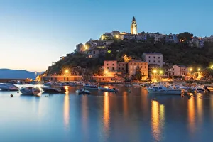Harbour and historic town of Vrbnik, Krk island, Kvarner bay, Croatia Harbour and historic town of Vrbnik, Krk island, Kvarner bay, Croatia